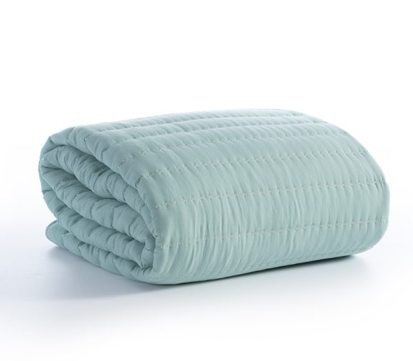 ΚΟΥΒΕΡΛΙ KING SIZE COLORFULL 270X270 – AQUA