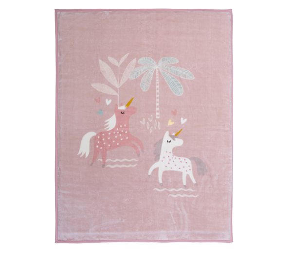 ΚΟΥΒΕΡΤΑ ΠΟΛ.UNICORN FOREVER 160X220 – PINK NEF-NEF