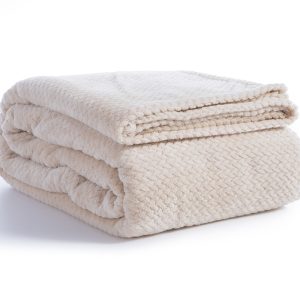 ΚΟΥΒΕΡΤΑ FLEECE ΠΟΛΥΕΣΤΕΡ WORTH 160X220 – ECRU NEF-NEF