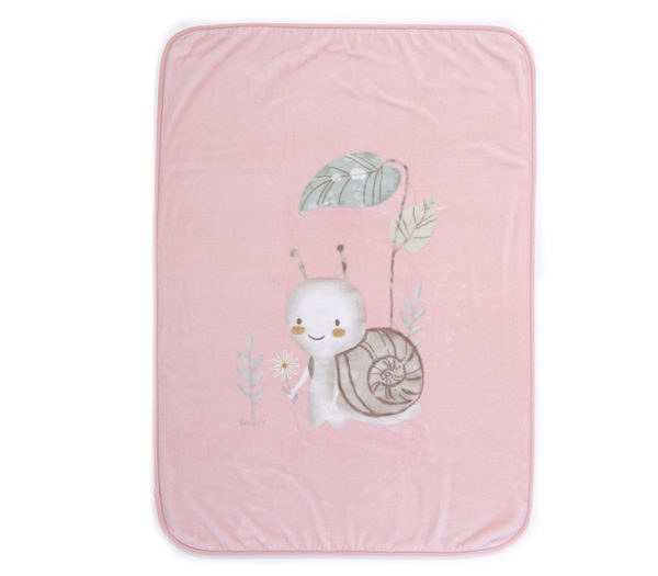 ΚΟΥΒΕΡΤΑ ΠΟΛ.CUTE SNAIL 75X100 – PINK NEF-NEF