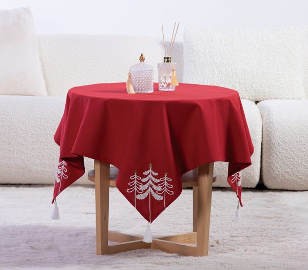 ΤΡΑΠΕΖΟΜΑΝΤΗΛΟ BAMB ELEGANT CHRISTMAS 100X100 – RED NEF-NEF