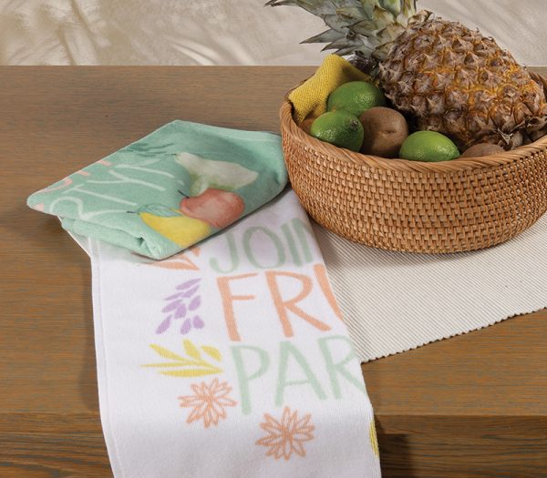 ΠΟΤΗΡΟΠΑΝΟ ΒΕΛΟΥΤΕ FRUIT PARTY 40Χ60 GREEN NEF-NEF HOMEWARE