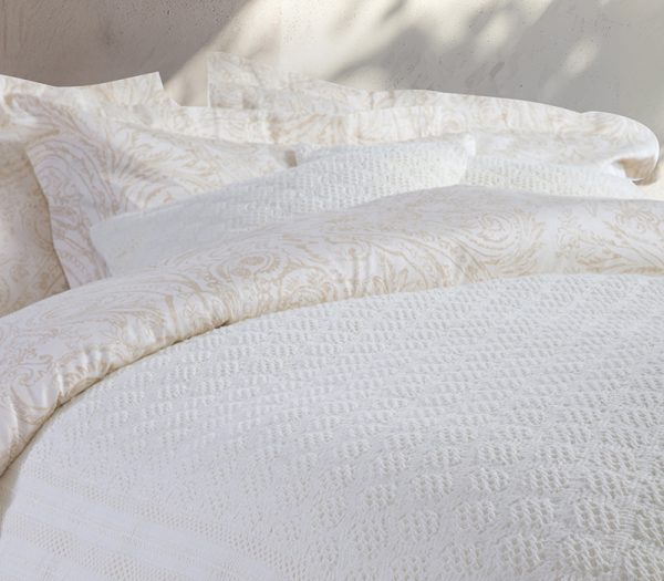 ΚΟΥΒΕΡΤΑ ΥΠΕΡΔΙΠΛΗ VENTORA ECRU 230X250 NEF-NEF HOMEWARE
