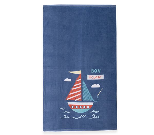 ΠΑΙΔΙΚΗ ΠΕΤΣΕΤΑ ΘΑΛΑΣΣΗΣ BON VOYAGE NAVY BLUE 70X120 NEF-NEF HOMEWARE