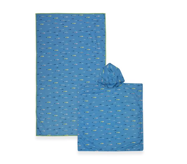 ΠΑΙΔΙΚΟ ΠΟΝΤΣΟ FISH TEAM BLUE65X65 NEF-NEF HOMEWARE