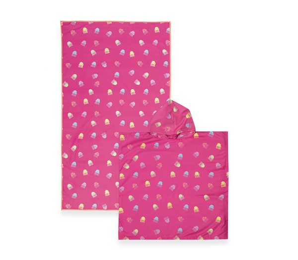 ΠΑΙΔΙΚΟ ΠΟΝΤΣΟ JELLY TEAM FUCHSIA 65X65 NEF-NEF HOMEWARE - Image 2