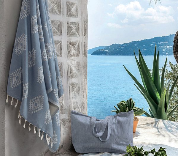 ΠΕΤΣΕΤΑ ΘΑΛΑΣΣΗΣ RODRIGO BLUE BLUE 90X170 NEF-NEF HOMEWARE