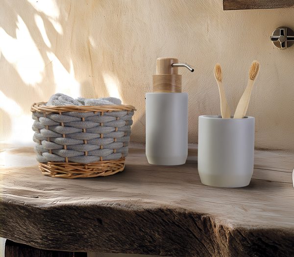 ΠΟΤΗΡΙ ΜΠΑΝΙΟΥ FERAN GREY NEF-NEF HOMEWARE