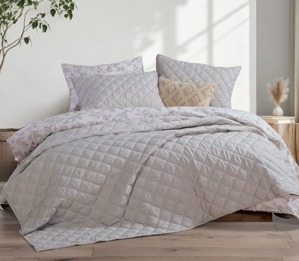 ΚΟΥΒΕΡΛΙ ΥΠΕΡΔΙΠΛΟ OLGA 230X240 GREY NEF-NEF HOMEWARE