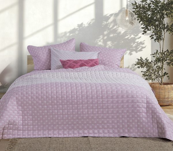 ΚΟΥΒΕΡΛΙ ΜΟΝΟ KEYLAN 180X240 MAUVE NEF-NEF HOMEWARE