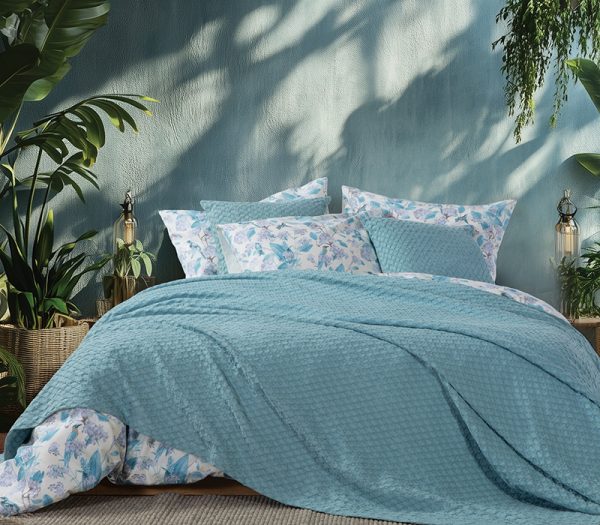ΚΟΥΒΕΡΤΑ ΠΙΚΕ ΥΠΕΡΔΙΠΛΗ ELMER BLUE AQUA  230X240 NEF-NEF HOMEWARE