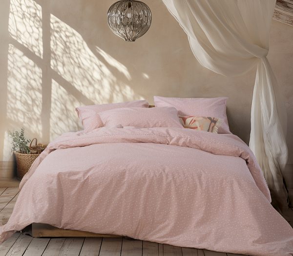 ΣΕΤ ΣΕΝΤΟΝΙΑ 4ΤΜΧ ΒΑΜΒΑΚΕΡO ΠΕΡΚΑΛΙ KING SIZE SISSY ROSE 280X270 NEF-NEF HOMEWARE