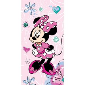 Παιδική Πετσέτα Θαλάσσης Ροζ Minnie Mause Disney 140×70εκ