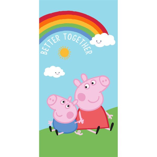 Παιδική Πετσέτα Θαλάσσης Τιρκουάζ Peppa Pig 140×70εκ   Borea
