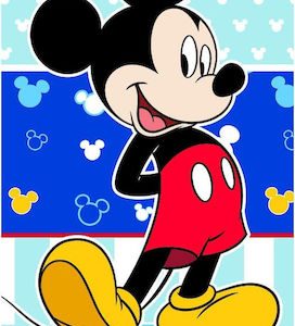 Παιδική Πετσέτα Θαλάσσης Μπλε Mickey Mouse Disney 140×70εκ.  Borea