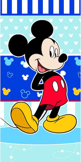 Παιδική Πετσέτα Θαλάσσης Μπλε Mickey Mouse Disney 140×70εκ.  Borea