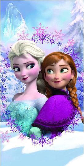 Παιδική Πετσέτα Θαλάσσης Disney Λιλά Frozen 140×70εκ