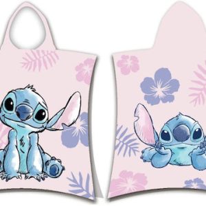 Παιδικό Πόντσο Θαλάσσης Disney stitch Ροζ 50 x 115εκ.