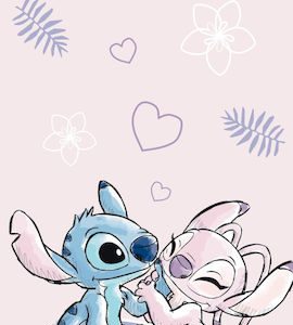 Παιδική Πετσέτα Θαλάσσης Disney Stitch Ροζ 140×70εκ.