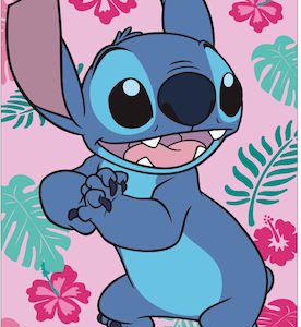 Πετσέτα Θαλάσσης Polyester 70x140cm Hawaiian Stitch Ροζ Disney