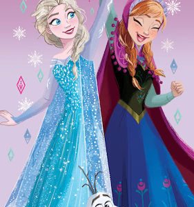 Πετσέτα Θαλάσσης Disney Polyester 70x140cm Frozen Λιλά