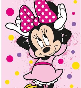 Παιδική Πετσέτα Θαλάσσης Polyester Minnie Mouse Disney Ροζ 140×70εκ.