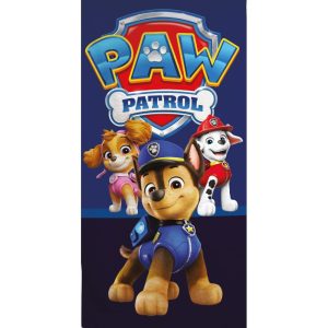 Παιδική Πετσέτα Θαλάσσης Microfiber Μπλε Paw Patrol Chase 140×70εκ.  Borea