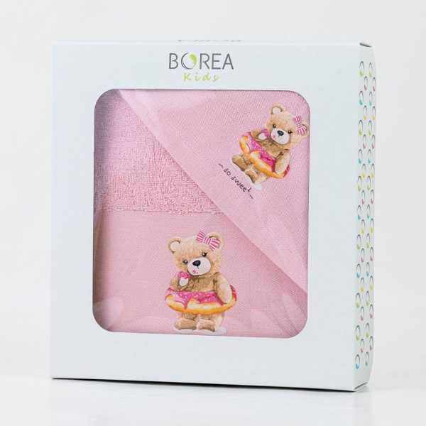 Σετ Βρεφικές Πετσέτες 2τμχ So Sweet Ροζ 70X120+30x50cm  Borea - Image 2