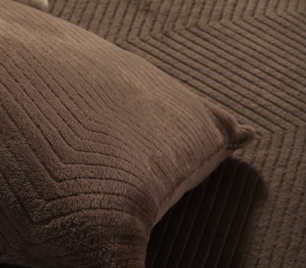 ΔΙΑΚΟΣΜΗΤΙΚΟ ΜΑΞΙΛΑΡΙ DAKARI 45X45 NEF-NEF HOMEWARE BROWN - Image 3