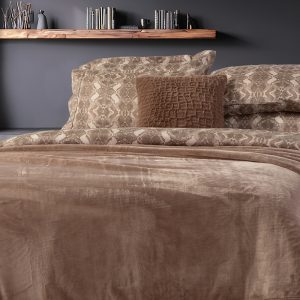 ΚΟΥΒΕΡΤΑ ΥΠΕΡΔΙΠΛΗ VELOSSO 24 230X240 NEF-NEF HOMEWARE MOCCA