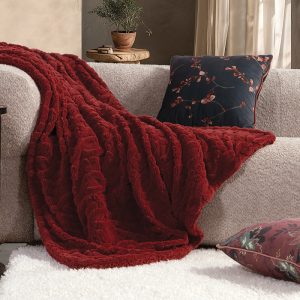 ΔΙΑΚΟΣΜΗΤΙΚΟ ΡΙΧΤΑΡΙ GERMAIN 130X180 NEF-NEF HOMEWARE BORDO