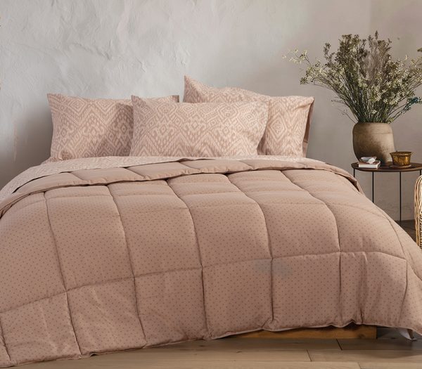 ΠΑΠΛΩΜΑ ΥΠΕΡΔΙΠΛΟ COLORFULL 240X220 NEF-NEF HOMEWARE TAUPE
