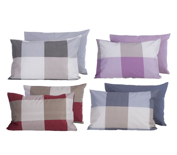 ΜΑΞΙΛΑΡΟΘΗΚΗ CASUAL CHECK 52Χ72 NEF-NEF HOMEWARE BORDO - Image 2