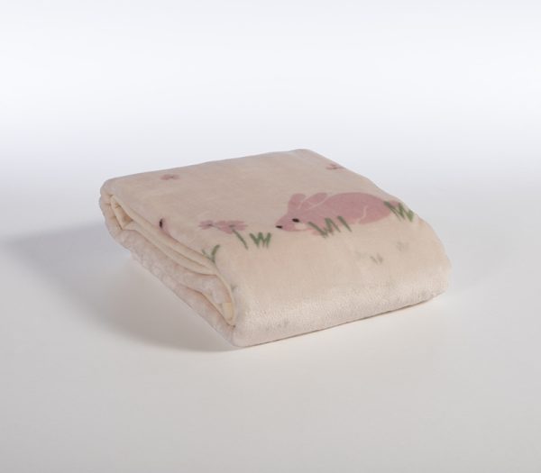 ΒΡΕΦΙΚΗ ΚΟΥΒΕΡΤΑ ΚΟΥΝΙΑΣ COUNTRY BUNNY 100Χ140 NEF-NEF HOMEWARE IVORY - Image 4