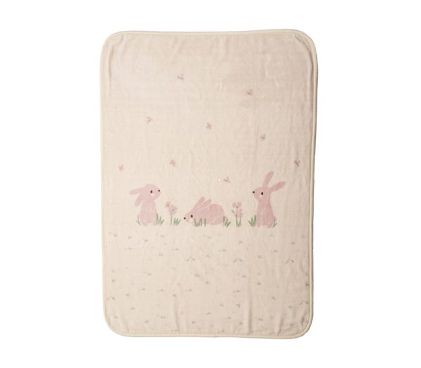 ΒΡΕΦΙΚΗ ΚΟΥΒΕΡΤΑ ΚΟΥΝΙΑΣ COUNTRY BUNNY 100Χ140 NEF-NEF HOMEWARE IVORY - Image 5
