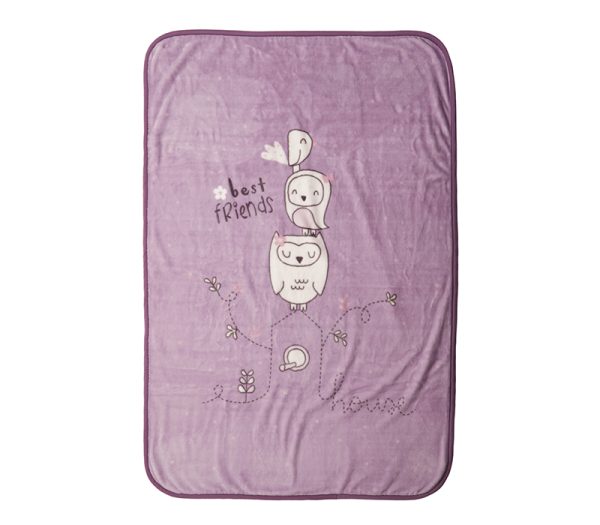 ΒΡΕΦΙΚΗ ΚΟΥΒΕΡΤΑ ΑΓΚΑΛΙΑΣ BEST FRIENDS 75X100 NEF-NEF HOMEWARE LILAC - Image 5