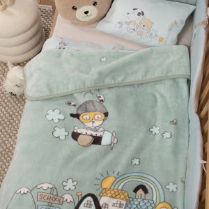 ΒΡΕΦΙΚΗ ΚΟΥΒΕΡΤΑ ΚΟΥΝΙΑΣ IN THE CITY 100Χ140 NEF-NEF HOMEWARE MISTY BLUE