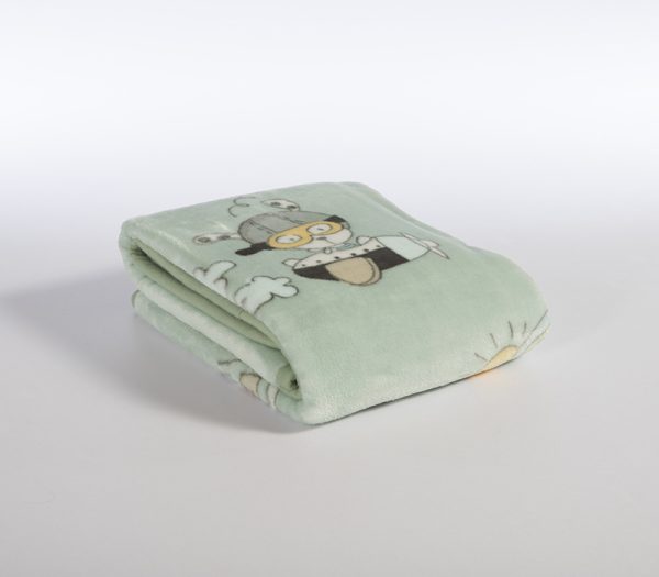 ΒΡΕΦΙΚΗ ΚΟΥΒΕΡΤΑ ΑΓΚΑΛΙΑΣ IN THE CITY 75X100 NEF-NEF HOMEWARE MISTY BLUE - Image 4