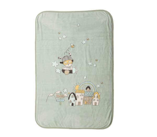 ΒΡΕΦΙΚΗ ΚΟΥΒΕΡΤΑ ΑΓΚΑΛΙΑΣ IN THE CITY 75X100 NEF-NEF HOMEWARE MISTY BLUE - Image 5
