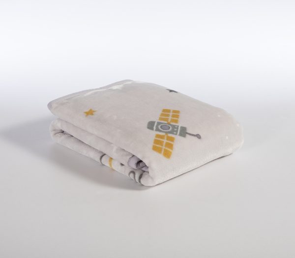 ΒΡΕΦΙΚΗ ΚΟΥΒΕΡΤΑ ΑΓΚΑΛΙΑΣ MY UNIVERSE 75X100 NEF-NEF HOMEWARE CLOUD GREY - Image 3