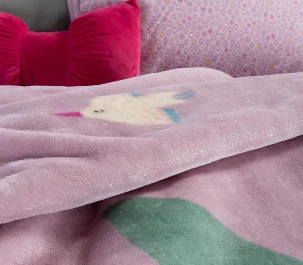 ΠΑΙΔΙΚΗ ΚΟΥΒΕΡΤΑ ROLLER FRIENDS 160Χ220 NEF-NEF HOMEWARE LILAC - Image 2