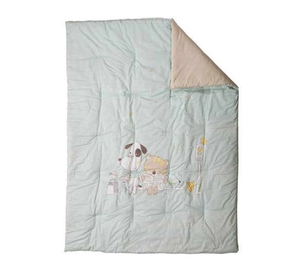 ΒΡΕΦΙΚΟ ΠΑΠΛΩΜΑ LIFE IN THE CITY 110Χ140 NEF-NEF HOMEWARE AQUA - Image 4