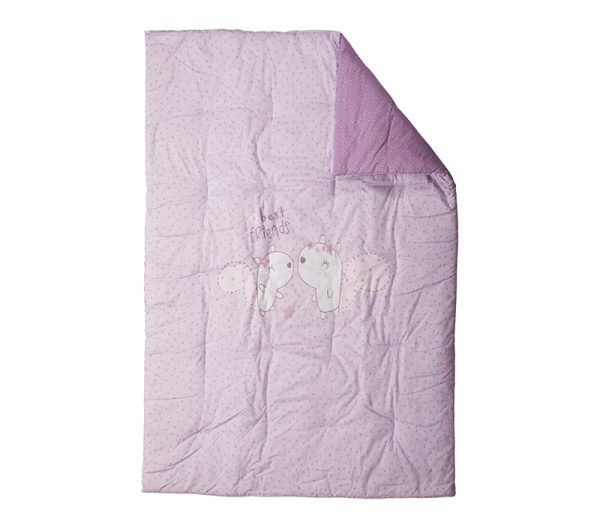 ΒΡΕΦΙΚΟ ΠΑΠΛΩΜΑ BEST FRIENDS 110Χ140 NEF-NEF HOMEWARE LILAC - Image 2