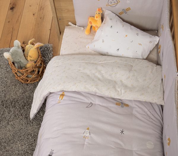 ΒΡΕΦΙΚΟ ΠΑΠΛΩΜΑ MY UNIVERSE 110Χ140 NEF-NEF HOMEWARE GREY - Image 3