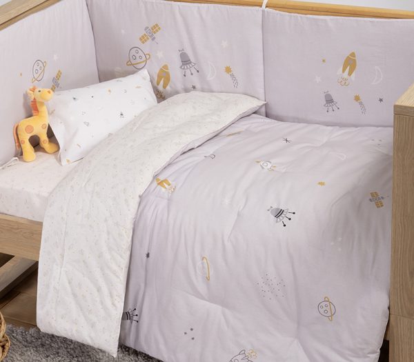 ΒΡΕΦΙΚΟ ΠΑΠΛΩΜΑ MY UNIVERSE 110Χ140 NEF-NEF HOMEWARE GREY - Image 2