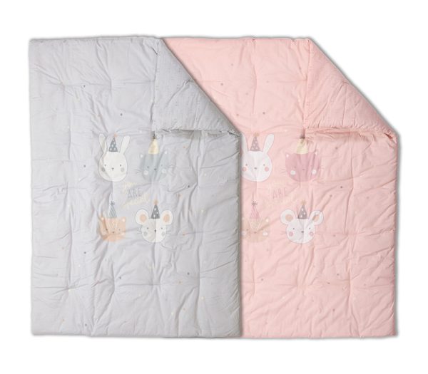 ΒΡΕΦΙΚΟ ΠΑΠΛΩΜΑ SPECIAL PARTY 110Χ140 NEF-NEF HOMEWARE PINK - Image 4