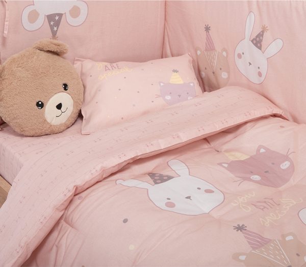 ΒΡΕΦΙΚΟ ΠΑΠΛΩΜΑ SPECIAL PARTY 110Χ140 NEF-NEF HOMEWARE PINK - Image 2