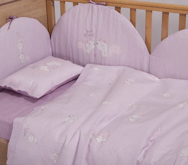 ΠΑΝΤΑ ΚΟΥΝΙΑΣ BEST FRIENDS  60+67+60X40 NEF-NEF HOMEWARE LILAC - Image 2