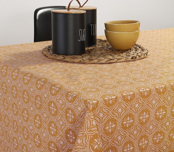 ΑΛΕΚΙΑΣΤΟ ΤΡΑΠΕΖΟΜΑΝΤΗΛΟ JENERIA 140Χ140 NEF-NEF HOMEWARE MUSTARD - Image 3
