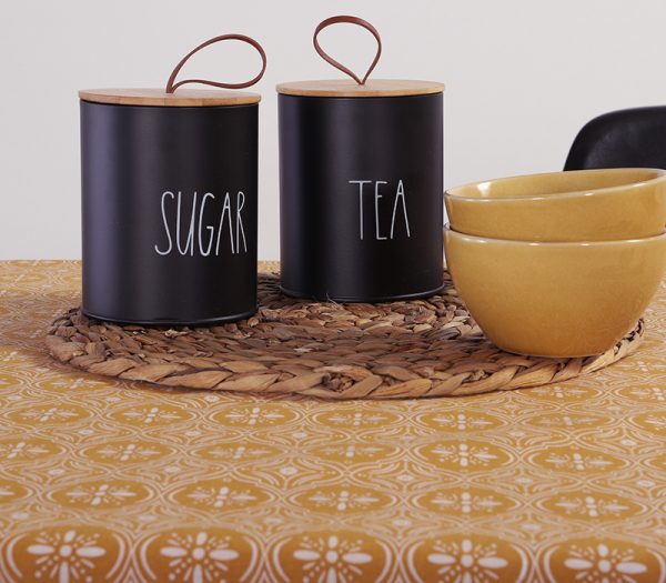ΑΛΕΚΙΑΣΤΟ ΤΡΑΠΕΖΟΜΑΝΤΗΛΟ JENERIA 140Χ140 NEF-NEF HOMEWARE MUSTARD - Image 4